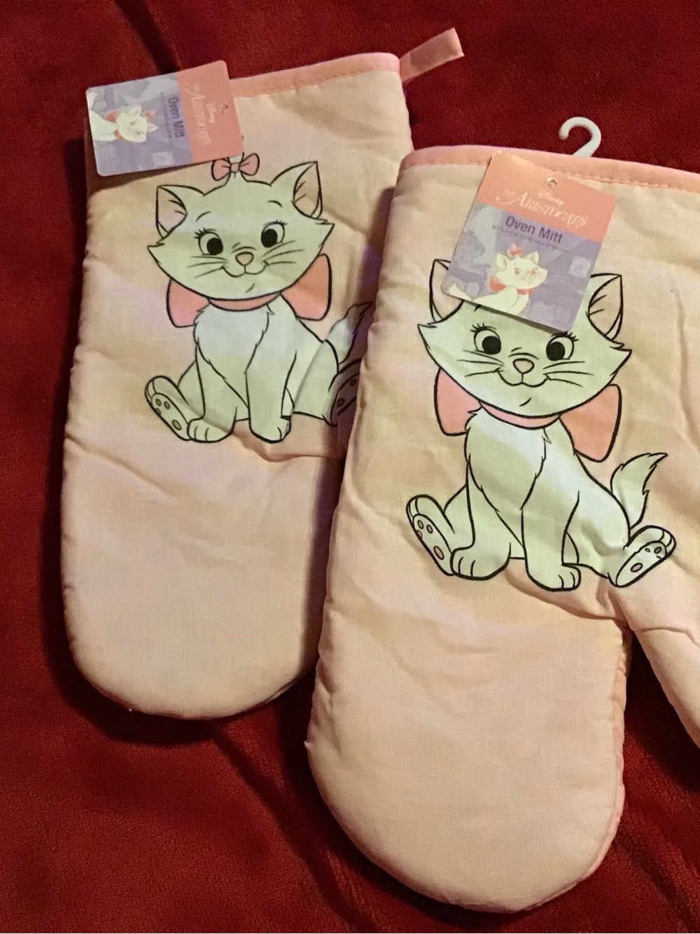 Disney Marie Light Pink Cat Oven Mitts